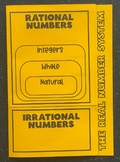 Classify Numbers in The Real Number System (Foldable)