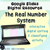 The Real Number System Activity for Google Slides - Distan
