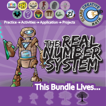 Preview of Real Number System Unit Bundle - Pre-Algebra - Distance Learning Compatible