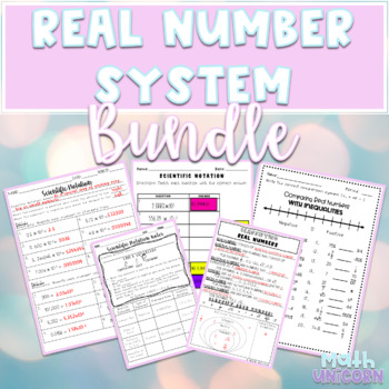 Preview of The Real Number System Unit Bundle