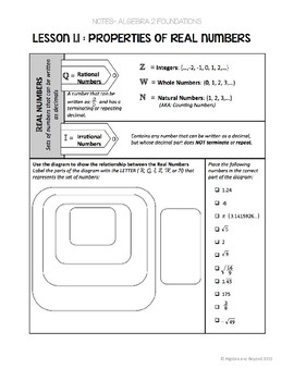 unit real number system homework 4 answer key