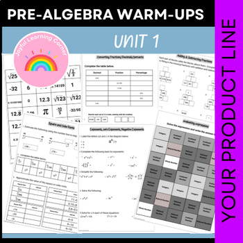 Preview of The Real Numbers (Pre-Algebra Curriculum - Unit 1)