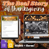 The Real Story of Thanksgiving + Fun Activities for High a