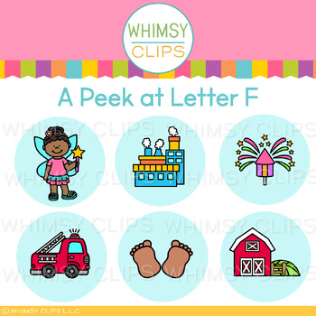 The Really Big Letter F Clip Art Set by Whimsy Clips | TPT