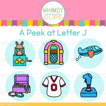 The Really Big Alphabet Letter J Clip Art Set by Whimsy Clips | TPT