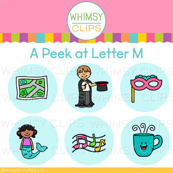 The Really Big Letter M Clip Art Set by Whimsy Clips | TPT