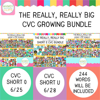 Preview of The Really, Really Big CVC Clip Art Growing Bundle