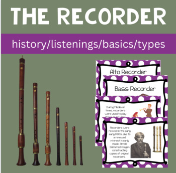 Preview of The Recorder - Small History/Basic Information/Types of Recorders/Listenings