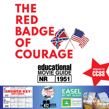 Preview of The Red Badge of Courage Movie Guide | Worksheet | Questions (NR - 1951)