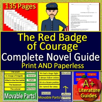 Preview of The Red Badge of Courage Novel Study Free Sample