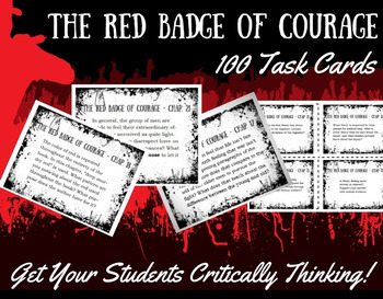 Preview of The Red Badge of Courage Task Cards
