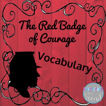 Preview of The Red Badge of Courage Vocabulary