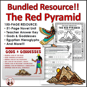 Preview of The Red Pyramid Novel Unit Activities Bundle