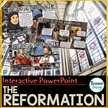 Preview of The Reformation PowerPoint Google Slides Google Classroom Middle Ages Medieval