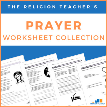 Preview of The Religion Teacher's Prayer Worksheet Collection