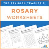 The Religion Teacher's Rosary Worksheets for Kids