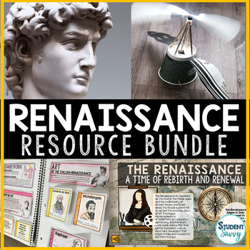 Preview of The Renaissance Activities Bundle STEM Projects PowerPoint INB Social Studies