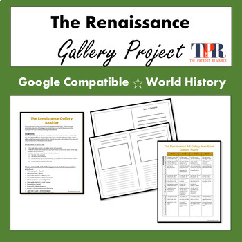 Preview of The Renaissance Art Gallery Art Project Activity (Google)