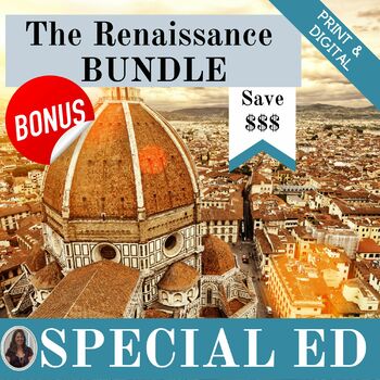 Preview of Renaissance BUNDLE for Special Education PRINT and DIGITAL FREE BONUS