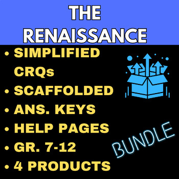 Preview of The Renaissance - CRQ Bundle