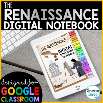 Preview of The Renaissance Interactive Notebook Digital Notebook History Social Studies 