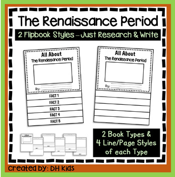 Preview of The Renaissance Period Report, History Research Project, Period of World History