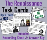 The Renaissance Task Cards Activity (Leonardo da Vinci, Ga