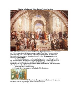 Preview of The Renaissance: Using Art to Understand Values DBQ