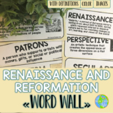 Renaissance and Reformation Word Wall