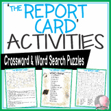 The Report Card Activities Clements Crossword Puzzle and W