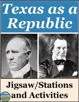 Preview of The Republic of Texas Readings and Activities