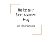 The Researched Agrument Based Essay