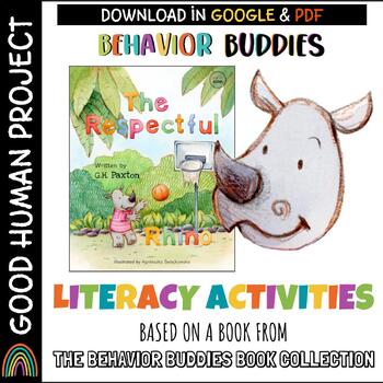 Preview of The Respectful Rhino Literacy Activities | Behavior Buddies | Building Respect