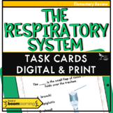 The Respiratory System Task Cards Print and Digital - Dist