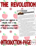 The Revolution Introduction Page Interactive Notebook Insert