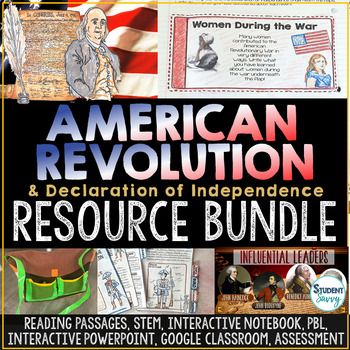 Preview of The Revolutionary War and Declaration of Independence Activities Bundle