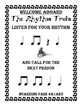 Preview of The Rhythm Train Game - Ta, Ti-Ti & Rest - Kodaly