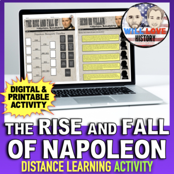 Preview of The Rise and Fall of Napoleon | Digital Learning Activity