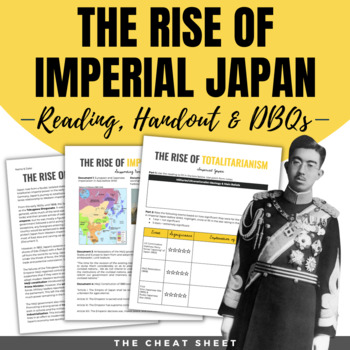 Preview of The Rise of Imperial Japan - World War Two - Digital & Print!