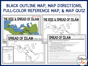 Spread of Islam Map Activity (Printable & Digital) by Literacy in Focus