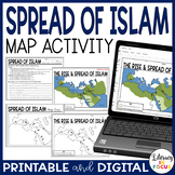 Islam Map Worksheet | Google Classroom | Printable & Digital