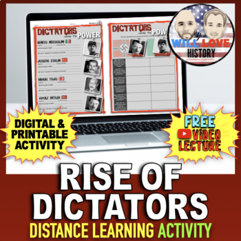 Preview of The Rise of the Dictators | World War II | Digital Learning Activity
