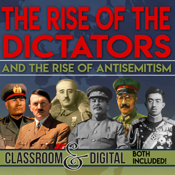 Preview of The Rise of the Dictators and Antisemitism Before World War II
