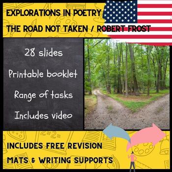 Preview of The Road Not Taken, Robert Frost (28 page lesson + booklet)