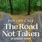 The Road Not Taken by Robert Frost, 19-Page Unit - Questions, Activities, Test