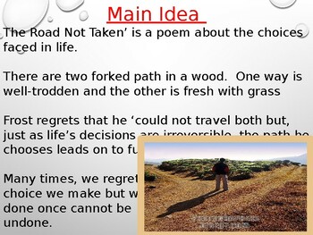 The Road Not Taken by Robert Frost - Poem Analysis | TPT