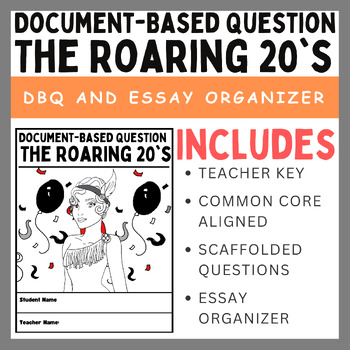 Preview of The Roaring 20's: Document-Based Question (DBQ) & Essay Organizer