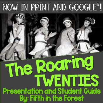Preview of The Roaring 20s PowerPoint PLUS Student Guide for Distance Learning