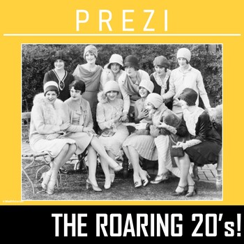 Preview of The Roaring 20's (1920'S)- PREZI: Teacher Presentation Tool for Notes