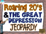 The Roaring Twenties 20's and Great Depression Jeopardy Re